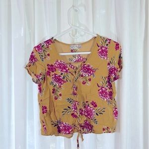 Pink Republic Crop Top Blouse size XS